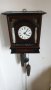 Стенен часовник Бидермайер Шварцвалд - дърво, порцелан, снимка 1