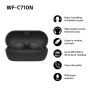 Безжични слушалки Sony - WF-C710N, Черни, снимка 4