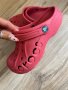Оригинални юношески тъмно червени чехли Crocs ! 34-35 н, снимка 1 - Детски сандали и чехли - 41343103
