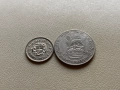3 пенса 1940, 1 шилинг 1924 - Великобритания - Сребро, снимка 1
