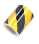 Светлоотразителна предупредителна маркировка, жълта и черна, 30 м x 14 см, PET материал, силно лепил, снимка 4