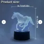 Холограмна 3D LED лампа Кон,RGB Седемцветен Интелигентен Контрол,USB/батерия, снимка 8