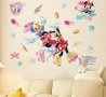 Мини Маус и Дейзи на кънки самозалепващ стикер лепенка за стена мебел прозорец детска стая детски, снимка 2