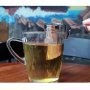 Цедка за чай, неръждаема стомана, с дълга дръжка, 3,5х7см, снимка 1 - Аксесоари за кухня - 35851474