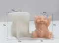 2 вида 3d Катерица Катеричка голяма силиконов молд форма свещ смола гипс шоколад декор, снимка 10