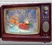 Коледен ретро телевизор - декорация, снимка 1