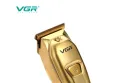 Maшинка за подстригване VGR 965, Дисплей, 4 Приставки, 5W, 600mAh батерия, Метален корпус, Златен, снимка 2