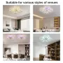 Квадратен LED плафон STCH, 100 W, 56 × 56 × 12 см, с дистанционно, снимка 6