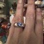 JOOP сребърен пръстен с естествен топаз , снимка 1 - Пръстени - 41937256