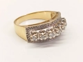 Златен пръстен с брилианти. , снимка 9
