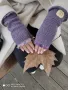 Handmade дамски ръкавици без пръсти с лого, снимка 7