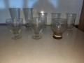 Ретро тънкостенни стъклени чаши за вода и алкохол, снимка 13