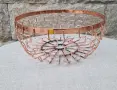 Комплект от две декоративни метални кошници с медно покритие, снимка 12