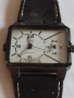 Луксозен мъжки часовник Q/Q QUARTZ WATER RESIST работи много красив с кожена каишка - 21782, снимка 7