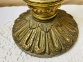 Красива голяма месингова лампа от Англия, снимка 17