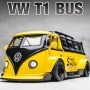 Метални колички: Volkswagen T1 Samba Bus , снимка 1