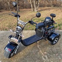 Електрическа триколка HARLEY BLACKSTAR 3000 + каска + симулатор, снимка 2 - Мотоциклети и мототехника - 44190347