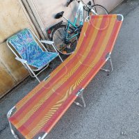 шезлонг на колела + сенник, сгъваем стол за плаж на колела , снимка 2 - Къмпинг мебели - 41735919
