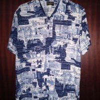 НОВИ Спортно Елегантни Мъжки Ризи с Уникални Щампи, снимка 1 - Ризи - 41518183