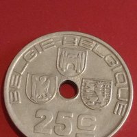 Две монети 25 сантима 1938г. / 1 франк 1929г. Белгия за КОЛЕКЦИОНЕРИ 36986, снимка 2 - Нумизматика и бонистика - 44304121