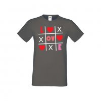 Мъжка тениска Свети Валентин Tic Tac Toe Love 1, снимка 6 - Тениски - 35716069