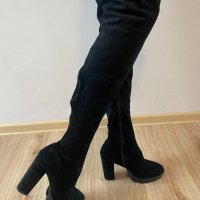 Велурени чизми размер 41, снимка 8 - Дамски ботуши - 40372928