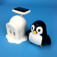 Иновативен детски конструктор със солрна батерия, движещ се пингвин, снимка 2 - Електрически играчки - 44582116