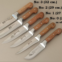 Комплект стоманени касапски ножове 6 части, снимка 2 - Прибори за хранене, готвене и сервиране - 36248298
