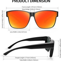 Слънчеви очила URUMQI над диоптрични очила, поляризирана UV 400 защита, снимка 5 - Слънчеви и диоптрични очила - 42281278