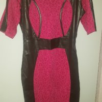 Цикламена рокля Addict-botique XL , снимка 2 - Рокли - 34184487