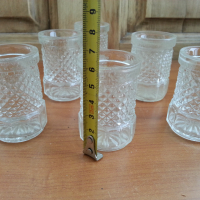 Стъклени чаши чашки, снимка 3 - Антикварни и старинни предмети - 36332969