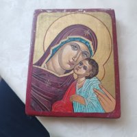 Икона ръчно рисувана Света Богородица , снимка 6 - Икони - 40969742