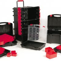 Пластмасов куфар TAYG № 59 (за кутии за дребни части, с колелца, телескопична дръжка, снимка 10 - Други инструменти - 39960184