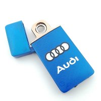 Запалка AUDI Луксозна, Електрическа, Синя, снимка 1 - Запалки - 40528914