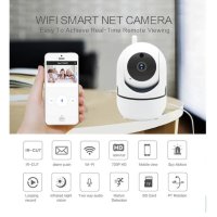 ICSEE Камери за наблюдение, Wifi, 360° Въртене, Full HD, Нощно виждане, Микрофон, Бяла, снимка 8 - Комплекти за видеонаблюдение - 42389269