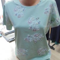 нови памучни блузки в четири цвята, снимка 1 - Тениски - 40058046