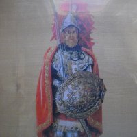 Съвременна Картина -Принт Върху Дърво-Рамкирана-Карл Велики-45,5х35,5 см, снимка 1 - Картини - 39776047