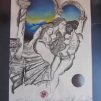 Картина на български художник "Еротичен полъх", снимка 2 - Картини - 39452970