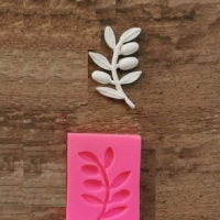 клонче клонка листа и маслини силиконов молд форма декорация украса фондан, снимка 1 - Форми - 36315929