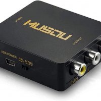 HDMI към AV видео аудио конвертор 1080P за телевизор, компютър, PS3, Blue-Ray, снимка 1 - Кабели и адаптери - 36013603