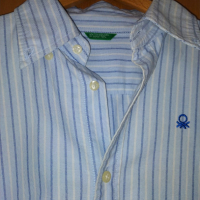 Намалям! Нова перфектна мъжка риза United Colors of Benetton Бенетон, размер М, снимка 3 - Ризи - 36379992