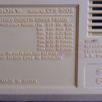 Мини стерео касетофон SONY CFS-900S, снимка 7 - Радиокасетофони, транзистори - 41897844