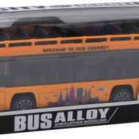 Автобус с метален корпус на два етажа.  Опакован в кутия.  Предлага в различни цветове_120543  ​, снимка 1 - Коли, камиони, мотори, писти - 41453173