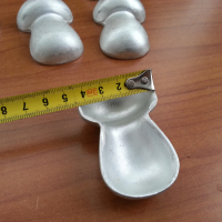 Стари метални форми за сладки кошнички орехчета гъбки, снимка 4 - Антикварни и старинни предмети - 33422844