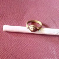 Стар бронзов възрожденски пръстен , ж.к., снимка 1 - Антикварни и старинни предмети - 35801485
