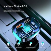 Q7 Автомобилен  Bluetooth 5.0  FM трансмитер- hends free с 18W, снимка 4 - Други - 44457018
