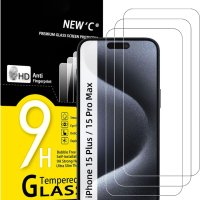 NEW'C 3 броя стъклен протектор за екран за iPhone 15 Pro Max/ 15 Plus (6,7 инча), закалено стъкло, снимка 1 - Фолия, протектори - 44494487