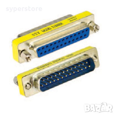 Преходник Адаптер Сединител Parallel DB25 Женско - Женско VCom SS001153 Adapter Parallel DB25 F/F, снимка 1