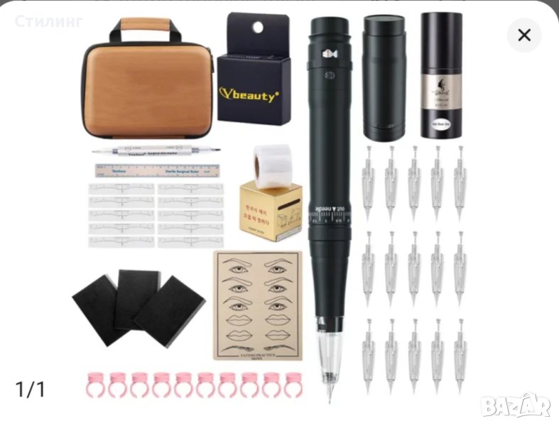 Машинка за микропигментация и tattoo +мезотерапия/Стартов комплект!, снимка 1
