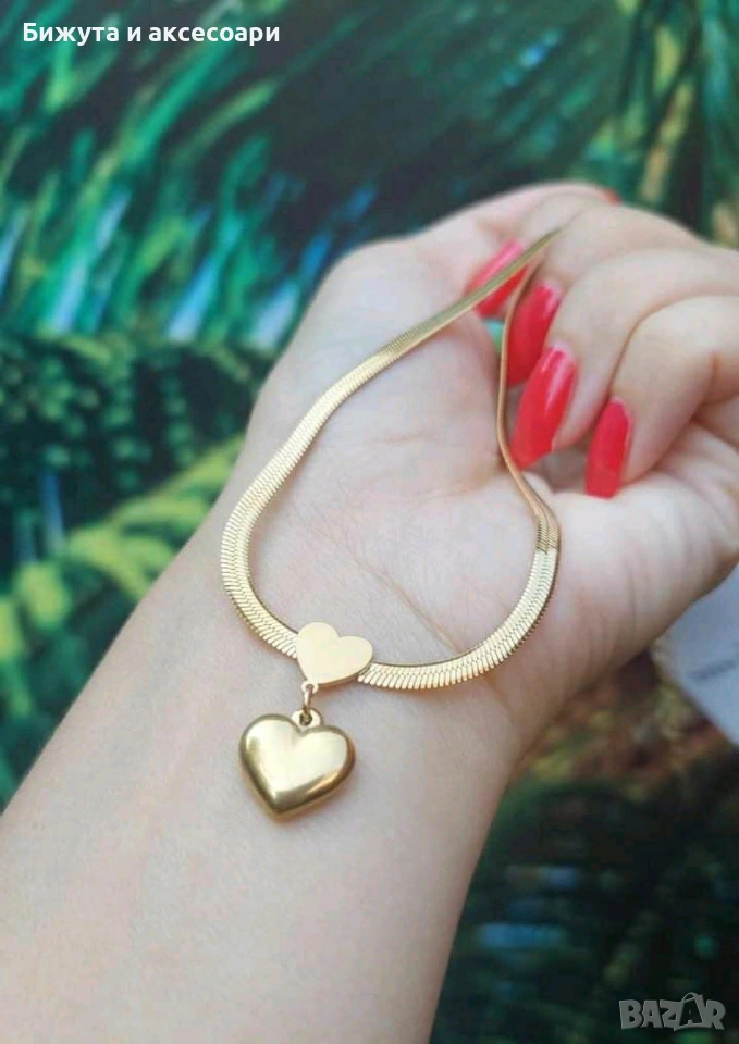 колие медицинска стомана 49см, снимка 1